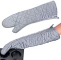 Extra Long 23 \" 58cm Cotton Oven Gloves BBQ Heat Resistant