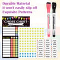 Miniatyrbild 3 av 7: Chore Chart for Multiple Kids, Reusable Magnetic Chore Chart with Whiteboard for Customizable Tasks and Goals, Perfect as a Gift