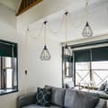 Miniatyrbild 4 av 5: Vintage Hemp Rope Pendant Light Kit with Switch, DIY E27 Single Head Hanging Cable, Gold Bronze