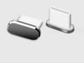 Miniatyrbilde 1 av 5: Grå 4-pakning USB-C støvbeskyttelse Type C-beskyttelse Kompatibel med S