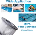 Miniatyrbillede 3 af 5: 2 stk. Hot Tub-filter til MSpa Oppustelig Pool, Filterpatron