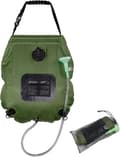 Portable Solar Shower, 20L Foldable Water Storage Bag, Ideal for Camping or Gardening, Green