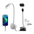 3W Beröringsdimbar USB Sänglampa 3000-6000K 360° Roterbar Silver