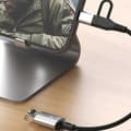 Pikkukuva 5 / 5: JS-112 2-in-1 Type-C/Lightning Uros - USB Naaras OTG-sovitinkaapeli, 0,15 m - Musta