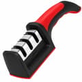 Miniatyrbild 1 av 8: Knife Sharpener, 3-Stage Kitchen Knife Sharpening Tool, Compact, Ergonomic, Ceramic and Stainless Steel