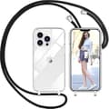Nupcknn Halsbandsskal för iPhone 13 Pro, Transparent Skal