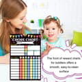 Miniatyrbild 4 av 7: Chore Chart for Multiple Kids, Reusable Magnetic Chore Chart with Whiteboard for Customizable Tasks and Goals, Perfect as a Gift