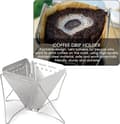 Miniatyrbillede 4 af 5: Kaffefilter, bærbart filterkon i rustfrit stål, foldbart, til rejser, vandreture, picnic, camping