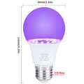 Miniatyrbild 3 av 5: 3 pcs 10W Ultraviolet UV Light Bulb Fluorescent Sensor UV Lamp Black Light Blue Lamp E26 110V 220V for DJ Party Decoration