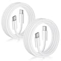 USB C till USB C-kabel 3FT Certifierad 2-pack 60W - Flätad snabbladdande typ C-laddningskabel kompatibel med Iphone 17/16 Pro Max Plus