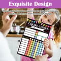 Miniatyrbild 5 av 7: Chore Chart for Multiple Kids, Reusable Magnetic Chore Chart with Whiteboard for Customizable Tasks and Goals, Perfect as a Gift