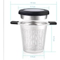 Miniatyrbilde 2 av 4: Te-filter i rustfritt stål, teinfuser, tesil med fine hull