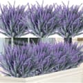 12 buketter kunstige lavendelblomster