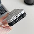 Miniatyrbild 5 av 5: Heat Dissipation iPhone Case, Solid Color Hollow Flamed Matte Soft Phone Case (Silver, for iPhone 16 Pro Max)