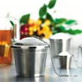 Miniatyrbillede 2 af 2: Te-filter i rustfrit stål, te-infuser, te-kugler, te-si, spi