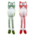 2 st Ugglegnome-prydnader Stickade Ugglegnome-prydnader för tecknade svenska tomte-uggleleksaker Kramgoa So-lingling Som visas As Shown