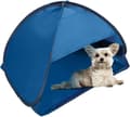 Beach Sunshade, Instant Fully Automatic Shade Tent, Anti-UV, Windproof Canopy for Pets, Camping, Picnic, Blue