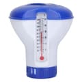YIN Klortabletdispenser, Flydende klortabletdispenser med tablettholder og termometer A8