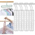 8-pack multifunktionella platsbesparande smarta galgar - 9 fack - Inn