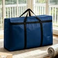 Stor resväska hopfällbar förvaringsväska överdimensionerad flyttväska multifunktionell handbagageväska, blå, medium Blå Medium Blue Medium