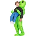 Nabila Oppblåsbar Alien-drakt for barn, Halloween & Cosplay, Grønn drakt[JUN]