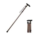 Folding Cane, Foldable Walking Stick, Non-slip Comfortable js Brown Brown Brown