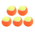 Miniatyrbilde 5 av 8: 5 stk 6 cm gummi tennisballer Elastiske squashballer trykkavlastningsballer for treningsunderholdning Oransje