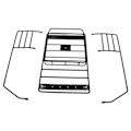 Miniatyrbilde 6 av 8: RC Takstativ Bagasjebrett Jern Takstativ Veltebur for Axial SCX10 for Wrangler Bilskall 313mm Akselavstand