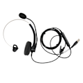 Miniatyrbillede 1 af 8: Enkelt Øre Kablet Headset Støjreducerende HD Opkald Telefon Headset til Call Center Kontor Virksomhed Online Kursus USB Interface