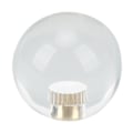 Miniatyrbilde 2 av 8: 35mm Krystall Rund Transparent Rocker Ball Head Arkadespillmaskin Joystick Håndtak Toppkule