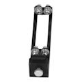 Miniatyrbillede 6 af 8: Bueskydning Pil Spinner Tester Pil Inspektor PLA Stål Sort Bueskydning Lighedsdetektor