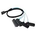 Pikkukuva 5 / 8: SFF 8643 - 4 SAS 29P -kaapeli, 12 Gbps, nopea SFF 8643 - SATA -johto palvelimen kiintolevyille, 0,5 m