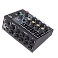 Miniatyrbillede 6 af 8: Mini Lydmixer 8 Ind 2 Ud 4 Kanal Stereo og 8 Kanal Mono Mikrofon Linjemixer til Studie Scene Små Klubber Bar 100 til 240V EU-stik