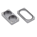 Miniatyrbilde 6 av 8: Køtuppbevaringsboks Aluminiumslegering Magnetisk suge Køtuppbevarer for biljardspillere 2 hull