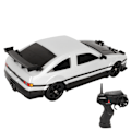 Miniatyrbillede 5 af 8: 1/16 fjernbetjenings bilmodel 4-hjulsdrift 2,4Ghz PVC-skal simuleret RC Driftbil med 2 sæt dæk