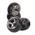 Pikkukuva 5 / 8: 4kpl RC auton renkaat ja vanteet Wltoys K989 K969 P939 284131 1/28 Kauko-ohjattava Auto Titaani