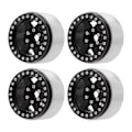 Miniatyrbilde 4 av 8: 4 stk 1,9 tommer Hjulnav Aluminiumlegering Beadlock Hjulnav Tilbehør for Axial SCX10 90046 AXI 03007 for REDCAT MST 1/10 RC Bil Svart