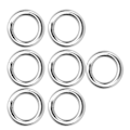Miniatyrbillede 8 af 8: 7 stk. metal O-ring Vandtæt rustfri 304 rustfrit stål stærk bærende sømløs svejset rund o-ring 8x35 mm