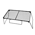 Miniatyrbillede 2 af 8: Camping Mesh Bord Sammenklappeligt Bærbart Jern Udendørs Netbord til Picnic Grill Havefest Simpelt Meshbord