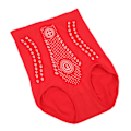 Miniatyrbilde 3 av 8: Body Shaping Shorts Høy midje Mage Tight undertøy Nylon Dame Hofteløftende truser Rød L (for 63-80 kg)