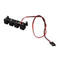 Miniatyrbillede 5 af 8: RC Bil Tag LED Lys Stærk Spotlight Justerbar Sokkel til Axial SCX24 FCX24 1/18 1/24 Firkantet Lys