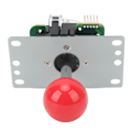 Miniatyrbild 7 av 8: Arcade Joystick Gamepad DIY Joystick Arcade Game Fighting Stick Ersättningsdelar Pin Kretskort med kulhuvud Röd