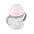 Miniatyrbilde 2 av 8: 250 ml halmkopp lekkasjesikker myk tut Nydelig mønster Lett å gripe Sippy-flaske for babybarn