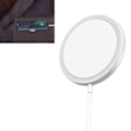 Miniatyrbillede 5 af 8: Trådløs oplader 15W Hurtig opladning Ladestation Magnetisk Sugning 1m Kabel til iPhone