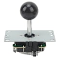 Miniatyrbild 8 av 8: DIY USB Controller Dator Rocker Oval Ball Joysticks med Control Chip för Arcade Game Black