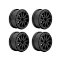 Pikkukuva 5 / 8: 4 sarjaa 2,2 tuuman pyöränvanne Nylon RC auton pyöränvanne Axial SCX10 Wraith RR10 1/10 RC autoille musta