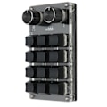 Miniatyrbilde 5 av 8: Mini Tastatur 1 Hånds Mekanisk Tastatur Kablet USB Programmerbar Makro 12 Taster 2 Knotter RGB Lys Blå Bryter PC Universal