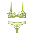 Miniatyrbilde 1 av 5: Sexy BH-sett, high-end komfortabel pustende ultratynn push-up BH, ren begjær 80C