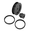 Miniatyrbild 5 av 8: 12T 30T remdrivning växellådor Systembyte för Traxxas 1/10 RC Crawler Car Upgrade DIY Parts Black