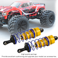 Pikkukuva 7 / 8: 2st 92 mm RC öljypaineen säädettävä etuiskunvaimentimet Sopii ZD Racing 7358 1/10 RC-autolle Kulta